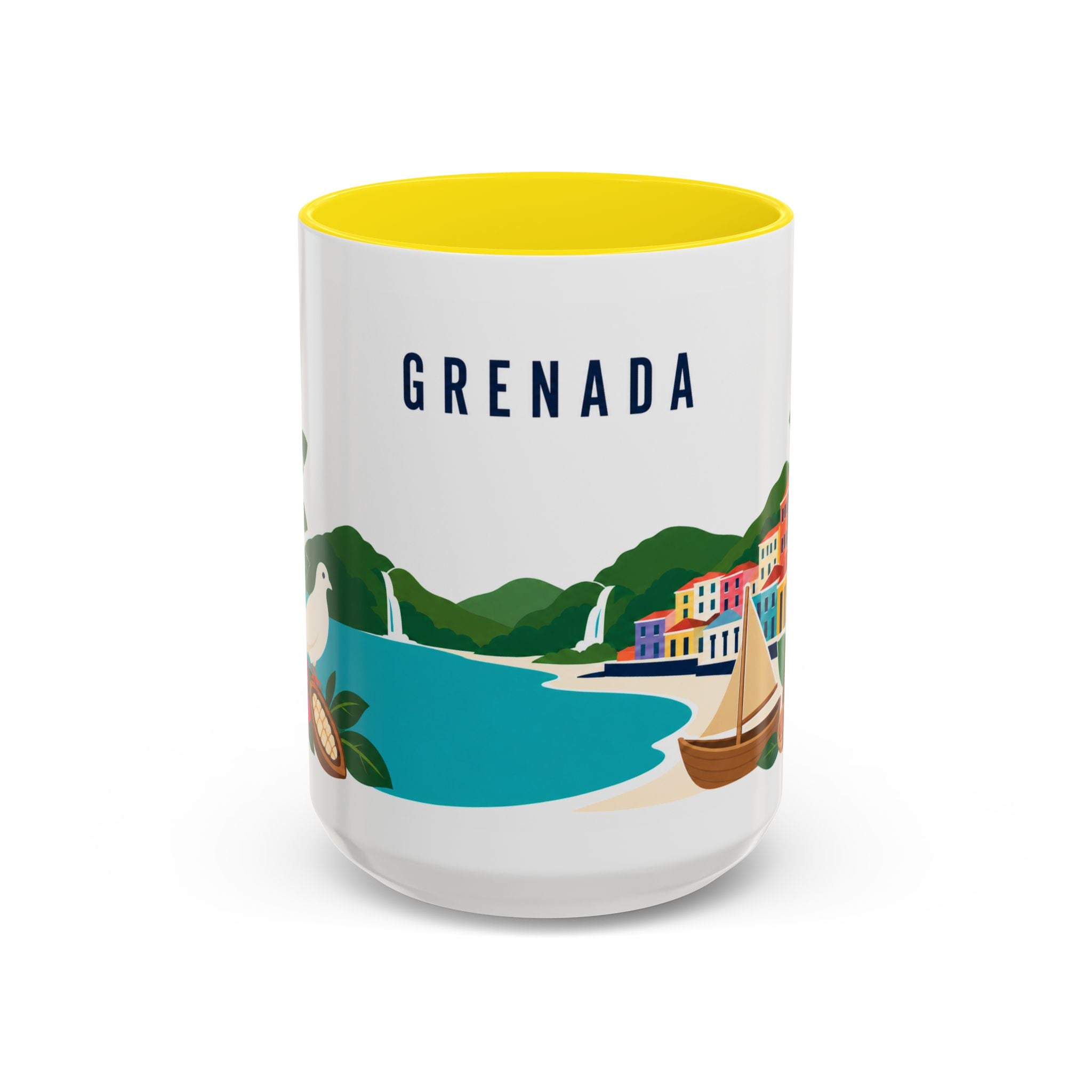 Grenada Coffee Mug | Travel Souvenir Accent Mug | Country Gift Ceramic Cup 11oz 15oz
