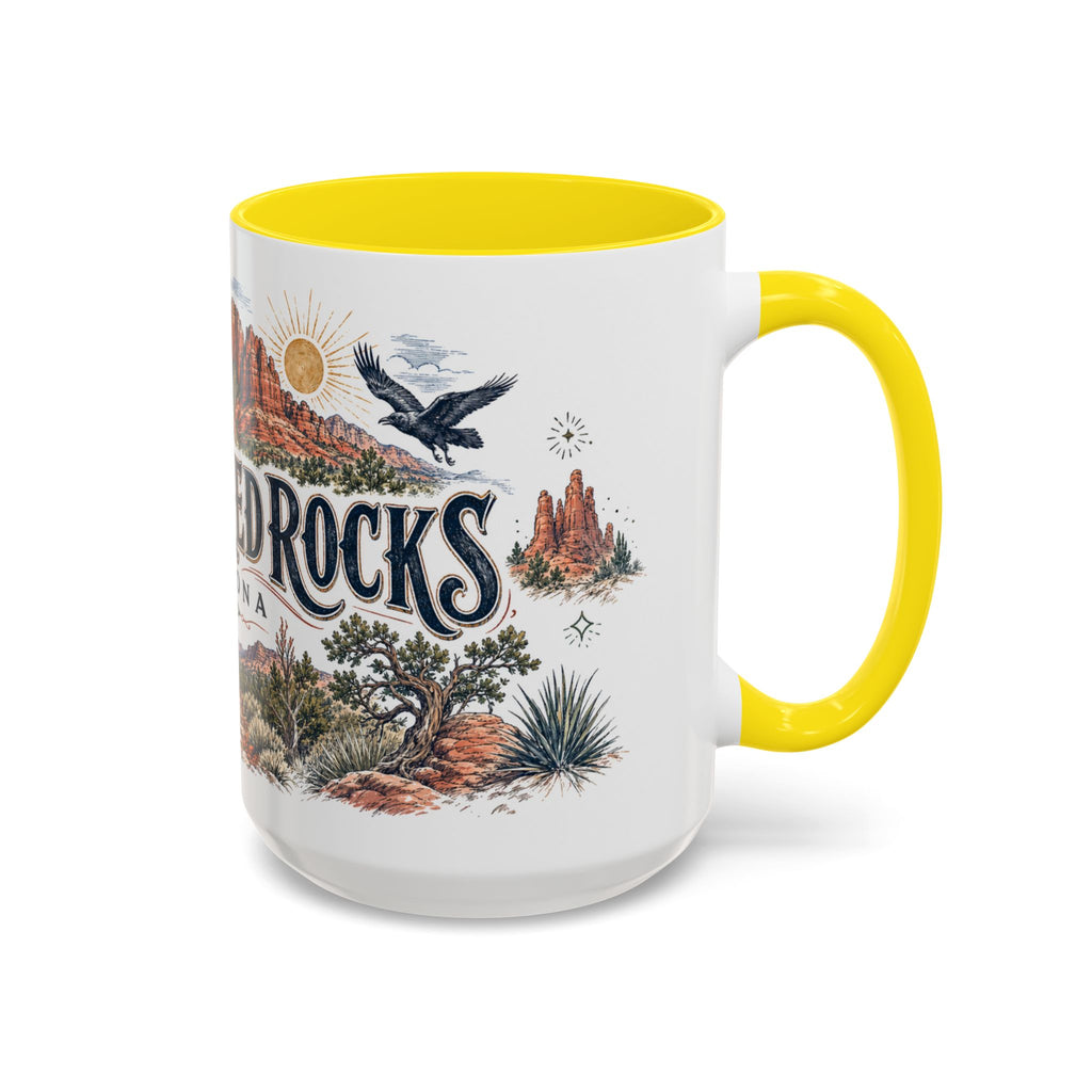 Sedona Red Rocks Mug, Arizona Travel Souvenir, Bucket List Gift, Accent Ceramic Coffee Mug 11oz 15oz