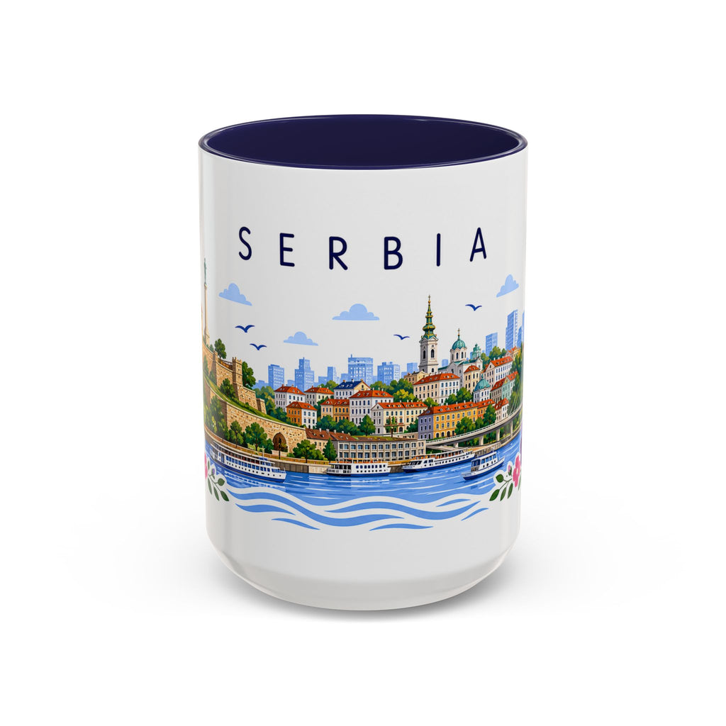 Serbia Coffee Mug | Travel Souvenir Accent Mug | Place Gift Ceramic Cup 11oz 15oz