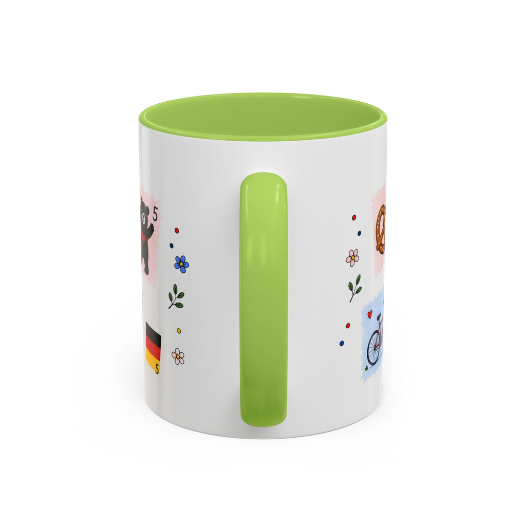 Berlin Coffee Mug | Postage Stamp Collage Mug | Travel Souvenir Accent Cup 11oz 15oz