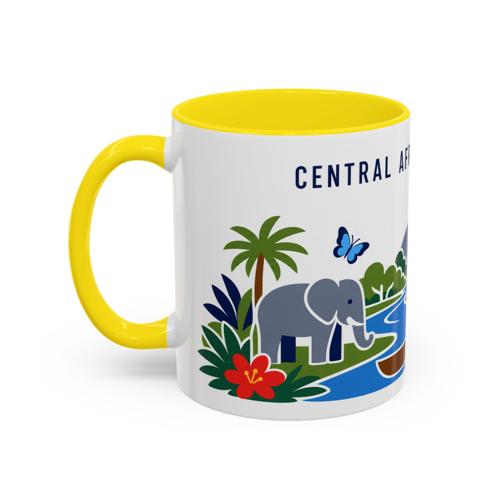 Central African Republic Coffee Mug | Travel Souvenir Accent Mug | Country Gift Ceramic Cup 11oz 15oz
