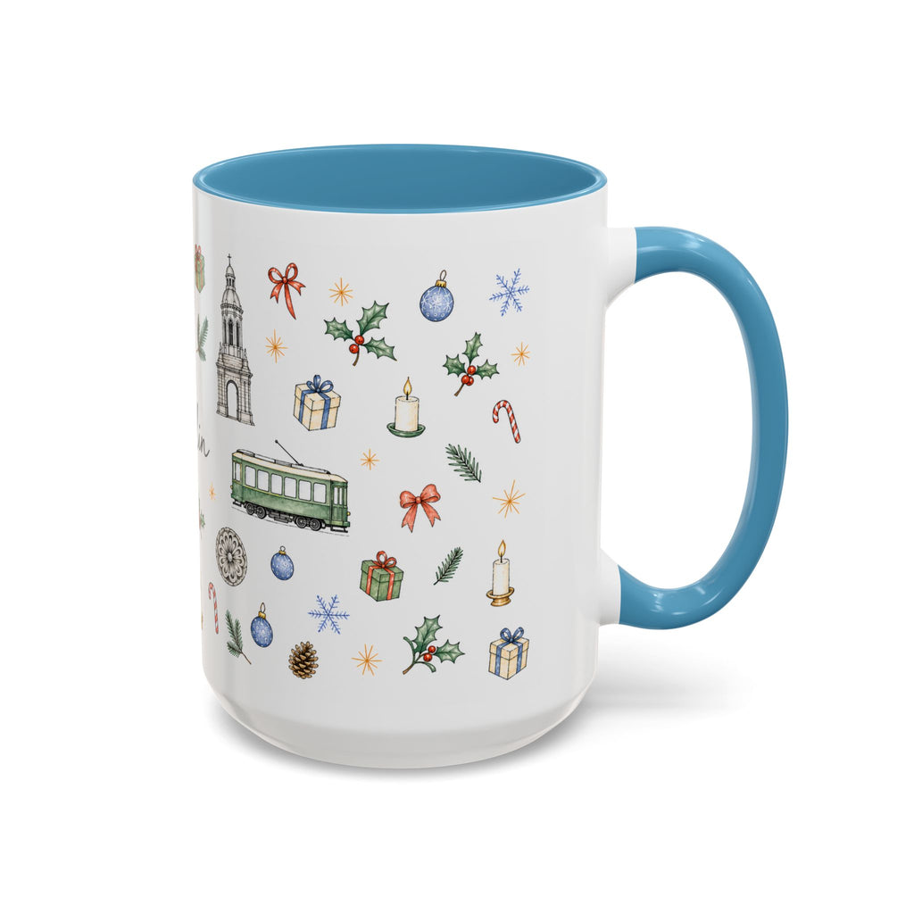 Dublin Christmas Mug | Watercolor City Souvenir, Holiday Travel Gift (11oz/15oz)