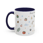 Rocky Mountain National Park Christmas Mug | Watercolor Travel Souvenir | Holiday Gift | Accent Ceramic Coffee Cup 11oz 15oz