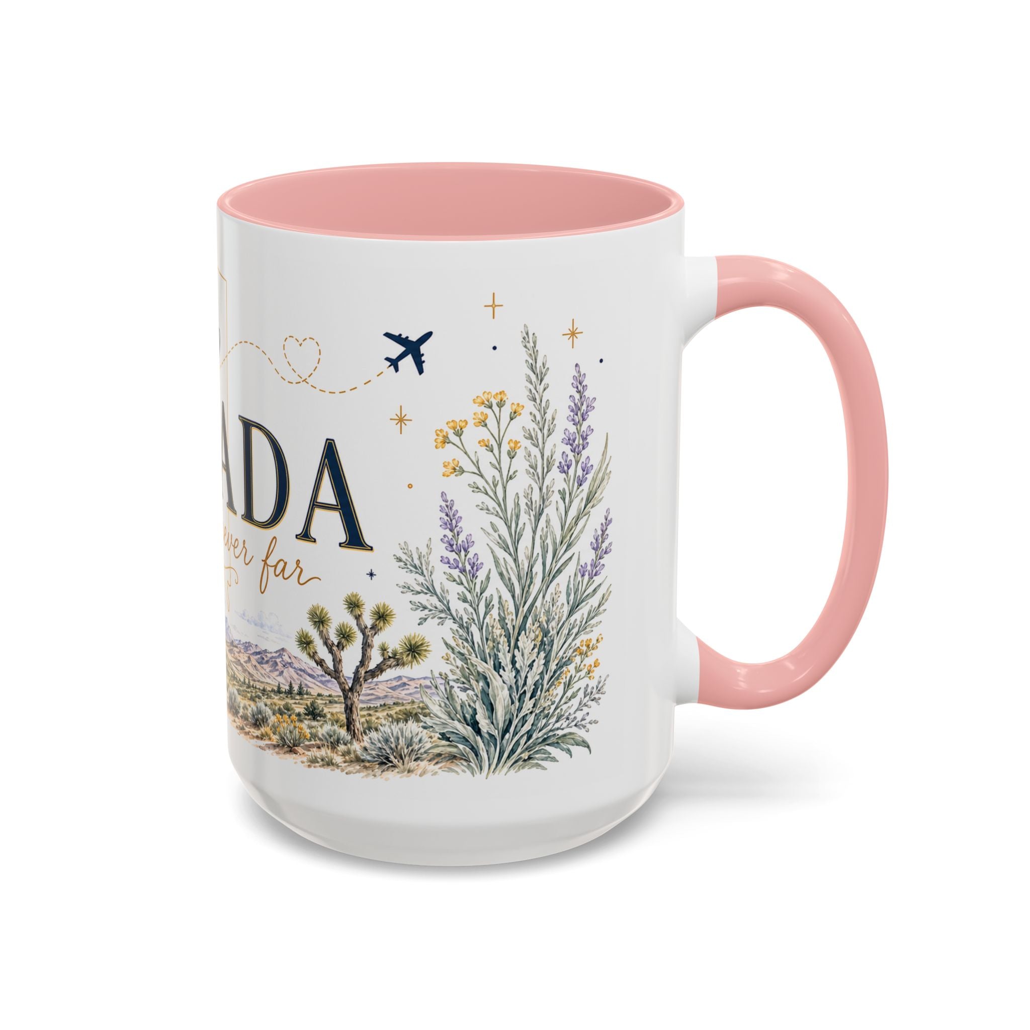 Nevada Home State Mug | Moving Away, Long Distance Friendship Gift | 11oz 15oz Accent Mug