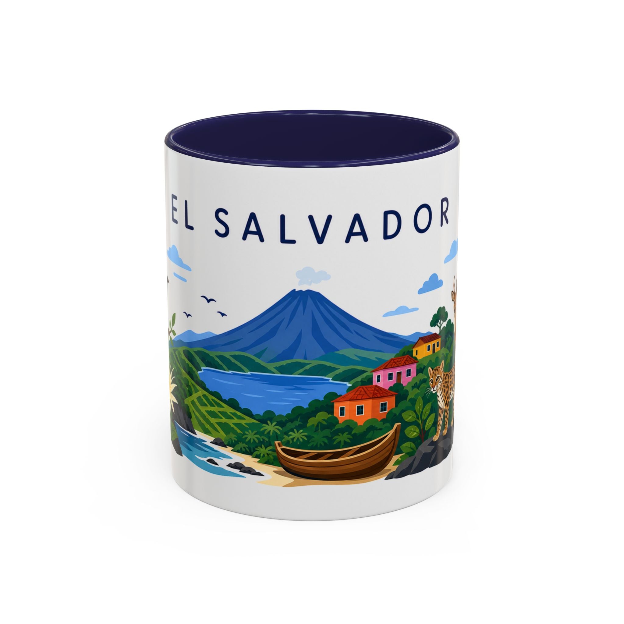 El Salvador Coffee Mug | Travel Souvenir Accent Mug | Country Gift Ceramic Cup 11oz 15oz