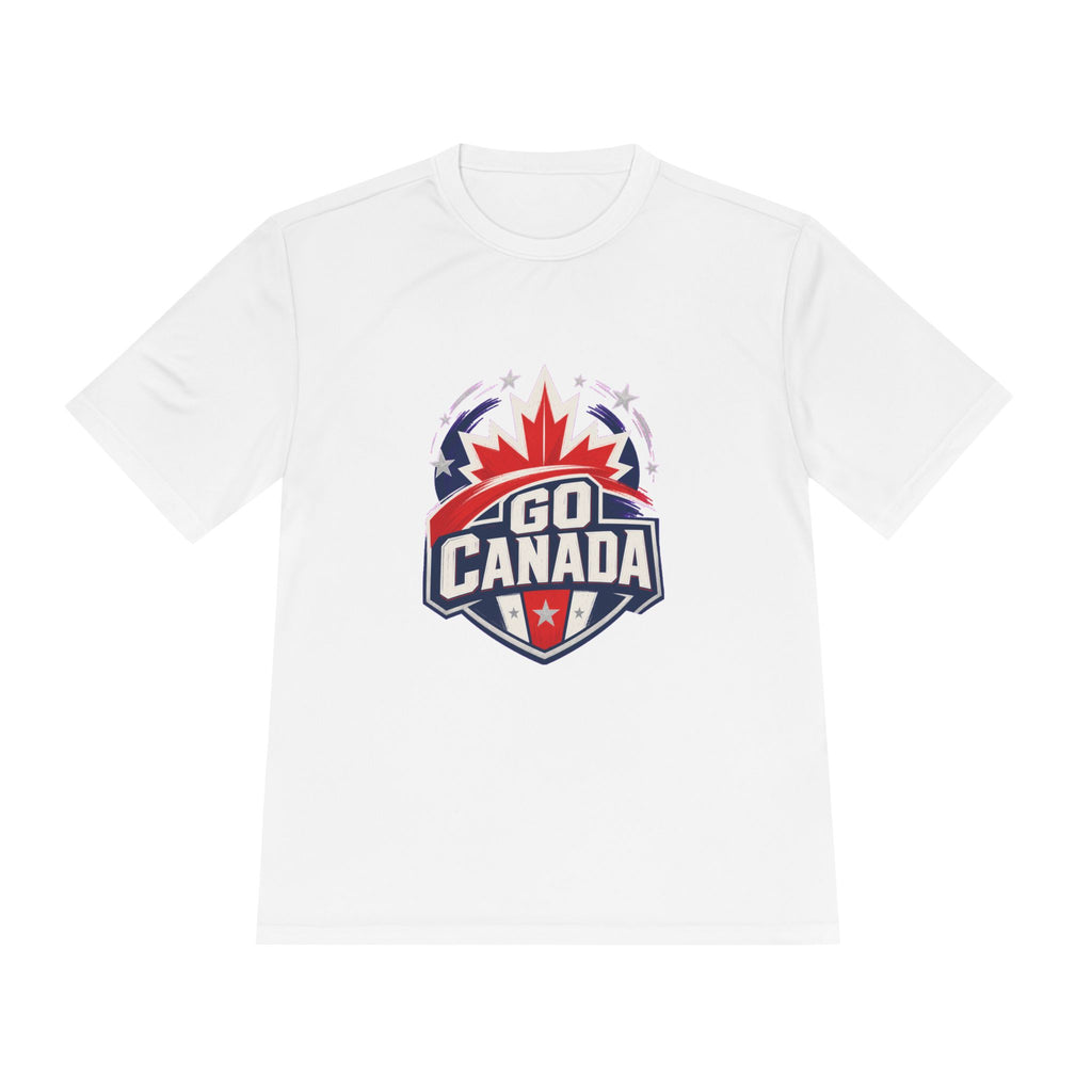 Go Canada Soccer T Shirt, Moisture Wicking Fan Tee
