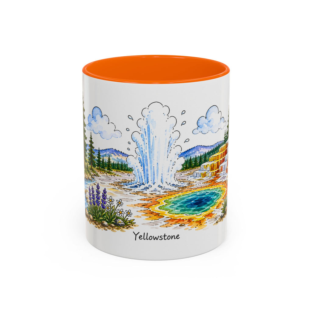 Yellowstone National Park Mug | US Travel Souvenir Accent Coffee Mug | 11oz 15oz Ceramic Cup