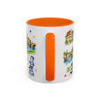 Dresden Illustrated Travel Mug | City Souvenir Accent Coffee Mug | 11oz 15oz Ceramic Cup
