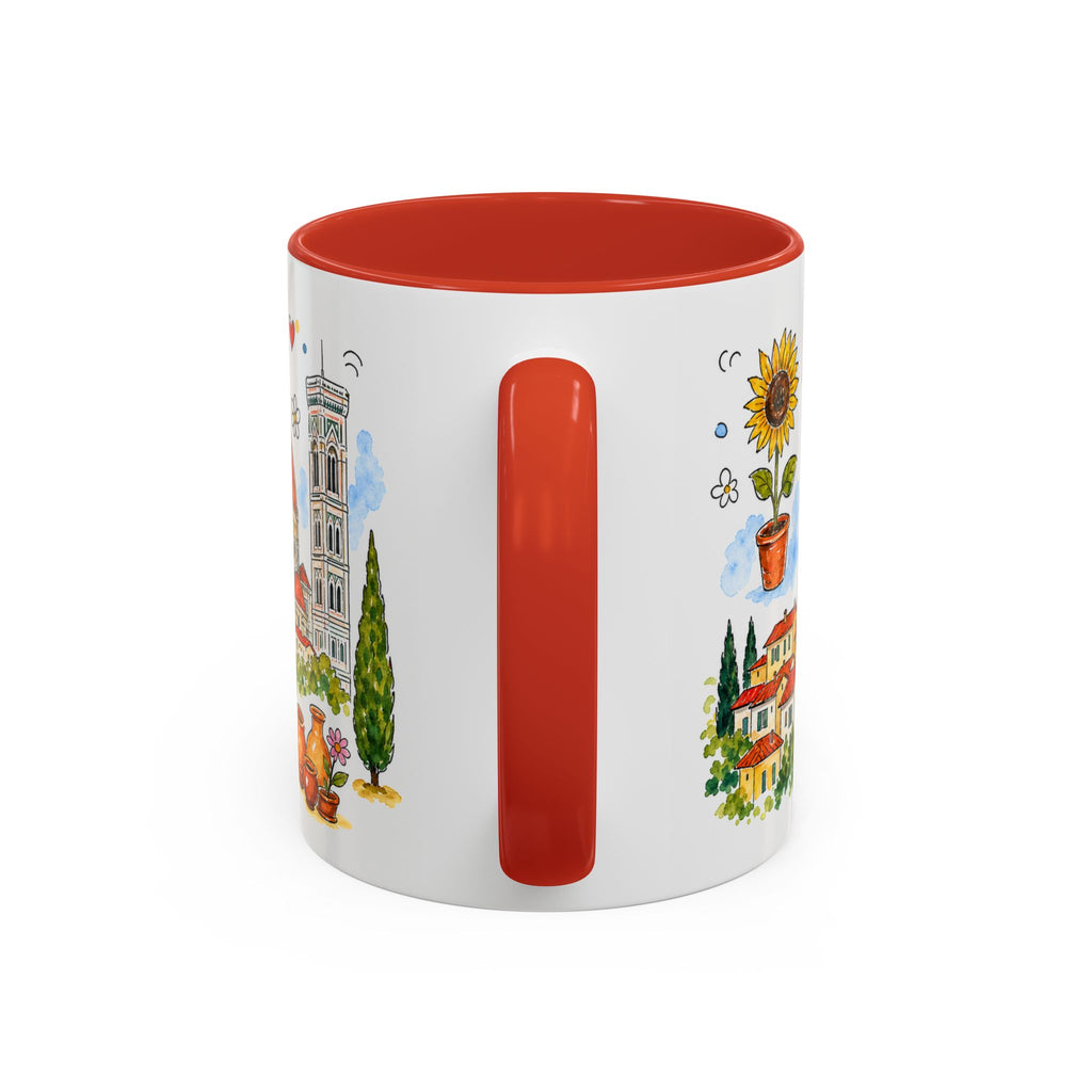 Florence Travel Mug | European City Souvenir Accent Coffee Mug | 11oz 15oz Ceramic Cup