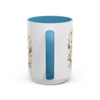 Delaware State Map Mug | Botanical Beach Accent Coffee Cup (11oz/15oz)