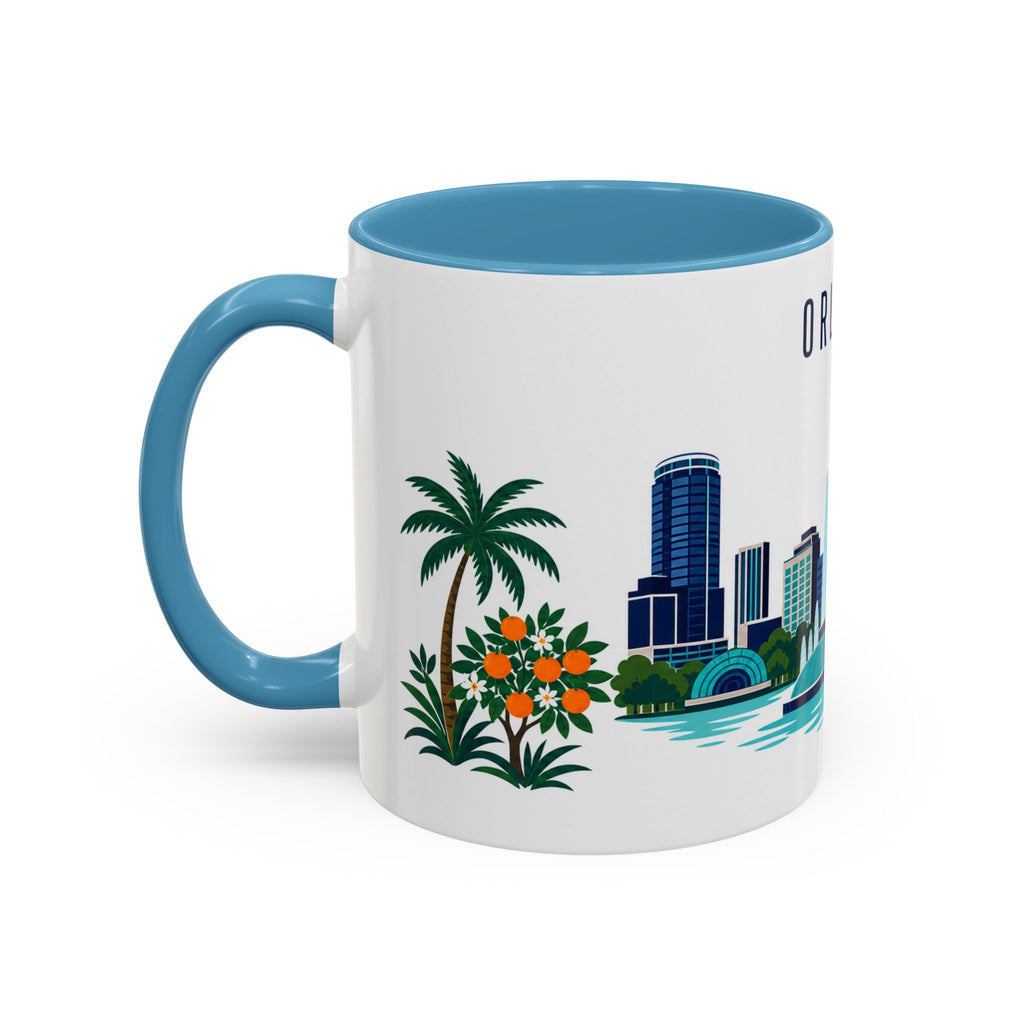 Orlando Coffee Mug | United States Travel Souvenir | Porcelain Decal City Gift | 11oz 15oz Accent Mug