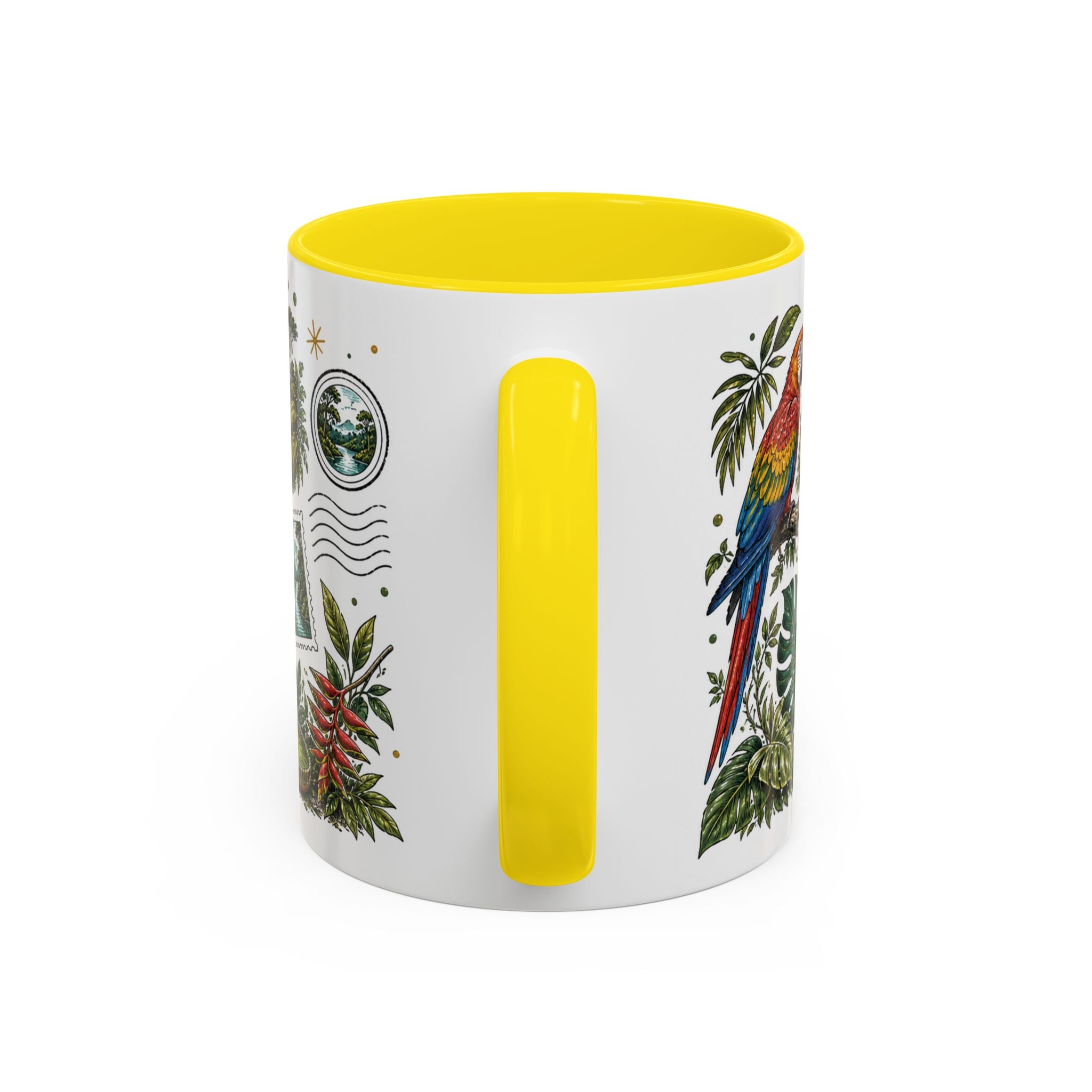 Amazon Rainforest Coffee Mug | Travel Destination Souvenir Gift | Accent Color Ceramic 11oz 15oz