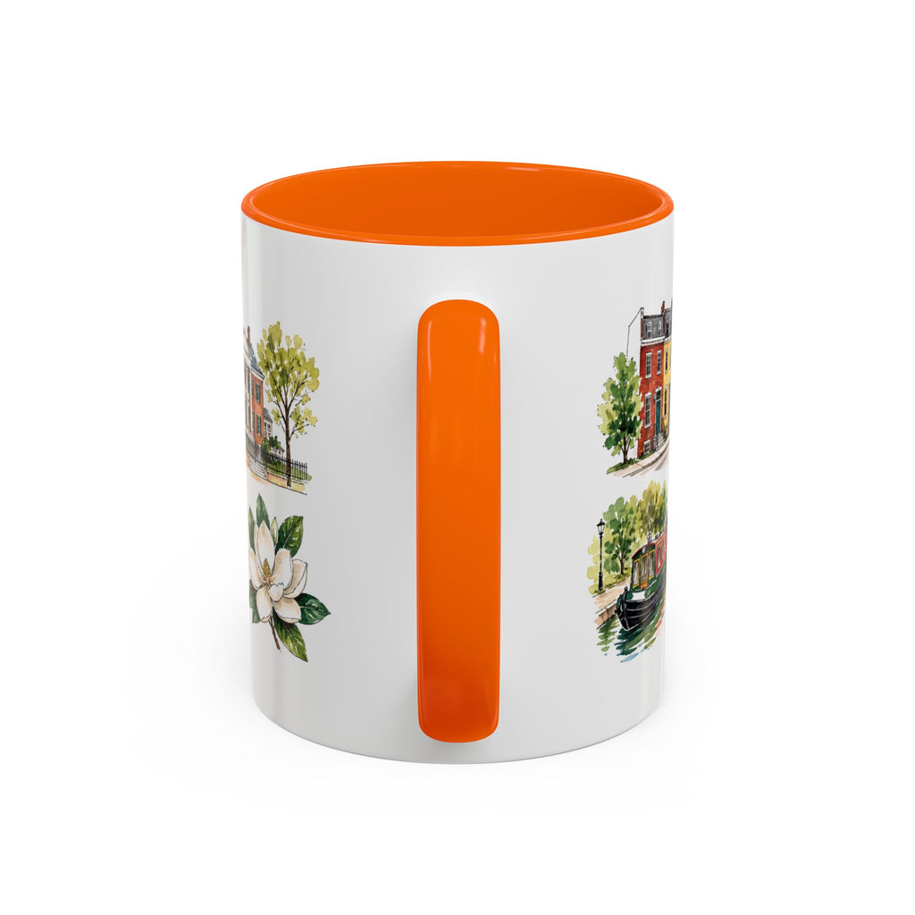 Richmond Illustrated Travel Mug | City Souvenir Accent Coffee Mug | 11oz 15oz Ceramic Cup