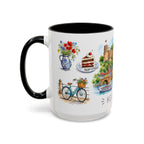 Heidelberg Illustrated Travel Mug | City Souvenir Accent Coffee Mug | 11oz 15oz Ceramic Cup