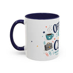 Officially Off The Clock Coffee Mug | Funny Retirement Gift | Accent Color Ceramic 11oz 15oz