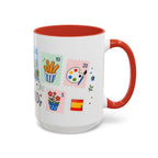 Madrid Coffee Mug | Postage Stamp Collage Mug | Travel Souvenir Accent Cup 11oz 15oz
