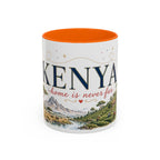 Kenya Home Country Mug | Moving Away Gift | Long Distance Friendship | 11 oz 15 oz Accent Mug