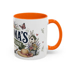 Grandma's Garden Of Love Coffee Mug | Gift From Grandkids | Accent Color Ceramic 11oz 15oz