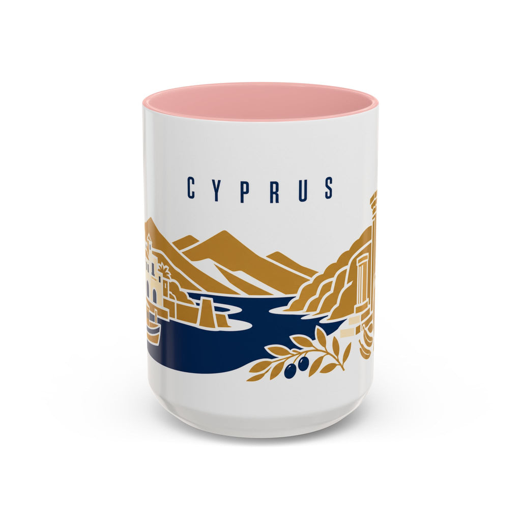 Cyprus Coffee Mug | Travel Souvenir Accent Mug | Country Gift Ceramic Cup 11oz 15oz