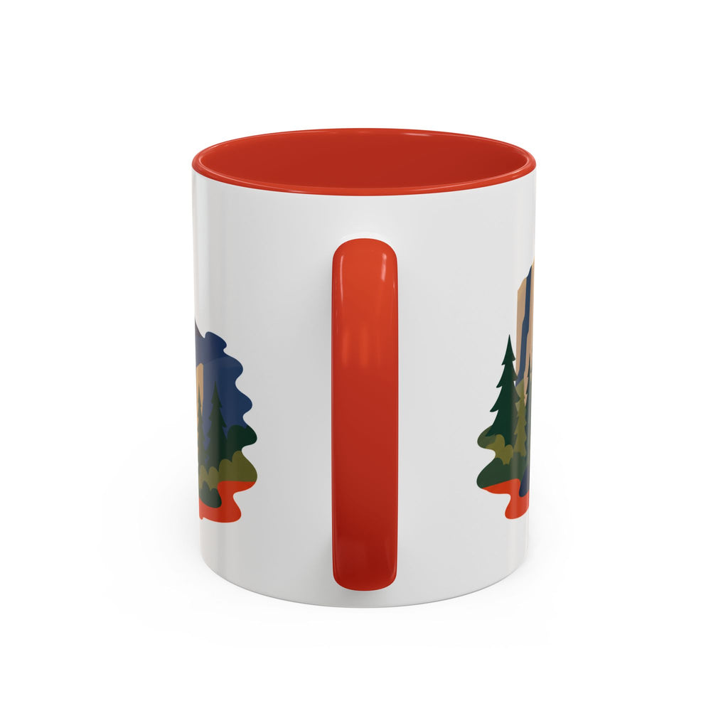 Yosemite Coffee Mug | Travel Destination Souvenir Gift | Accent Color Ceramic 11oz 15oz