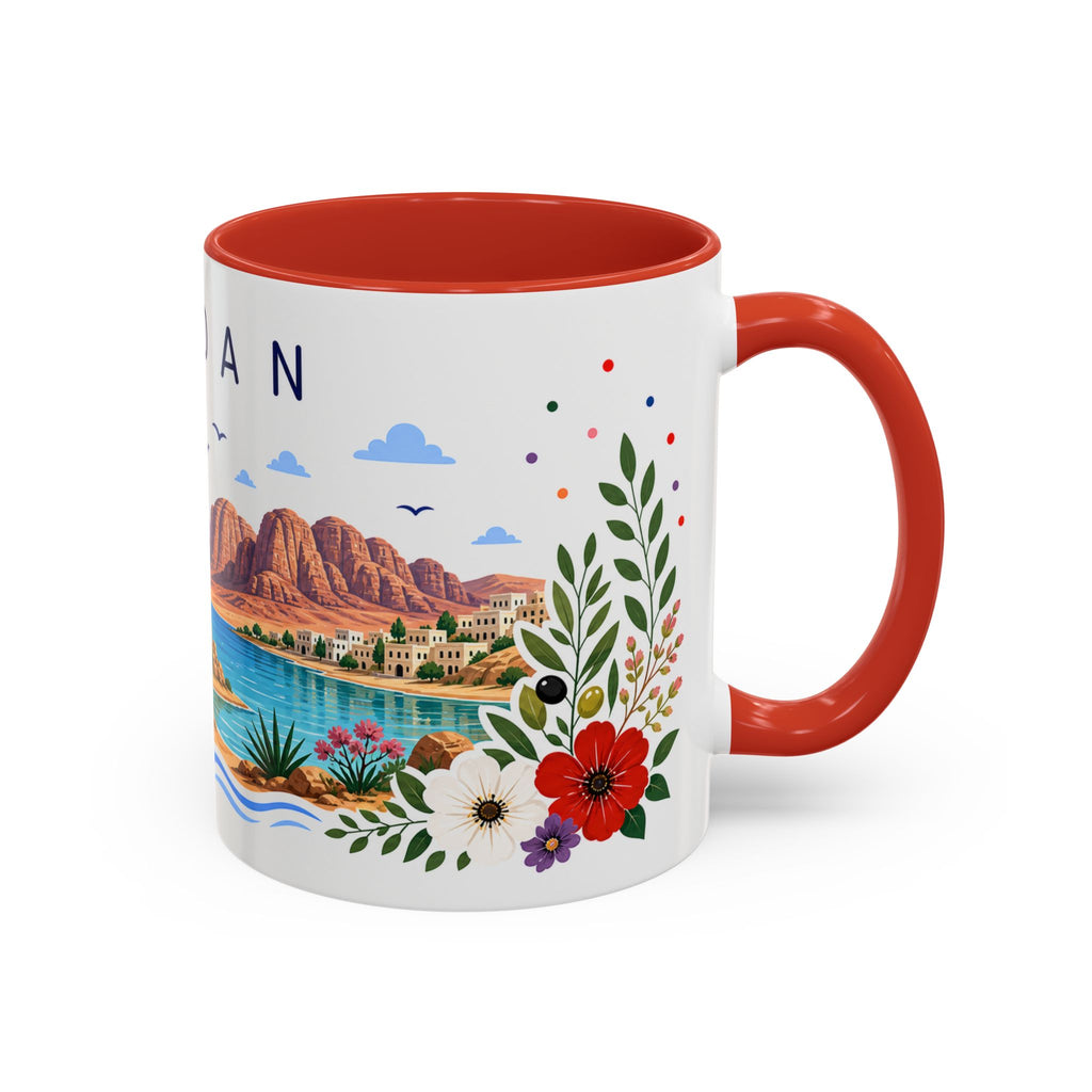 Jordan Coffee Mug | Travel Souvenir Accent Mug | Place Gift Ceramic Cup 11oz 15oz