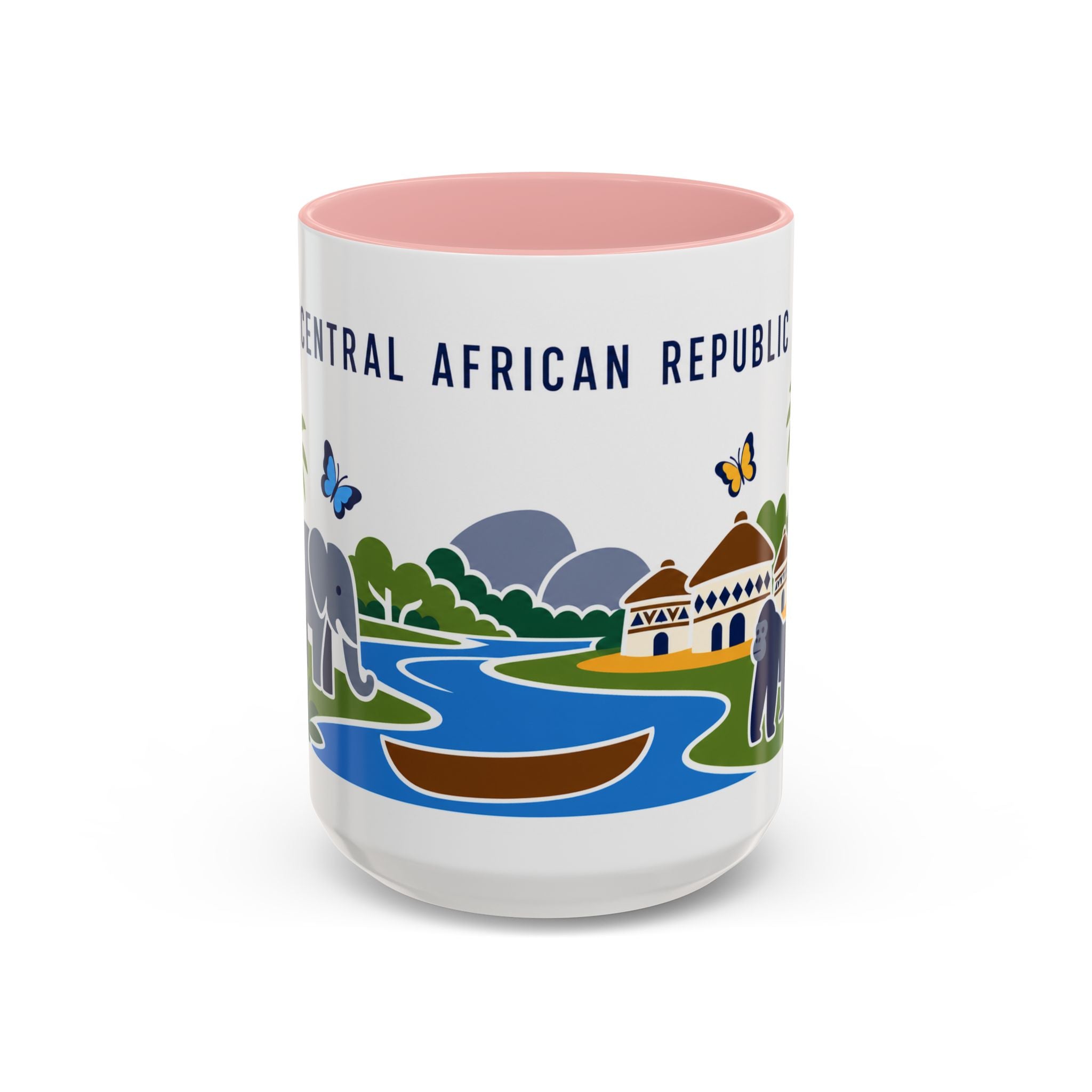 Central African Republic Coffee Mug | Travel Souvenir Accent Mug | Country Gift Ceramic Cup 11oz 15oz