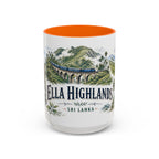 Ella Highlands Mug, Sri Lanka Travel Souvenir, Bucket List Gift, Accent Ceramic Coffee Mug 11oz 15oz