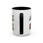 Cleveland Illustrated Travel Mug | City Souvenir Accent Coffee Mug | 11oz 15oz Ceramic Cup