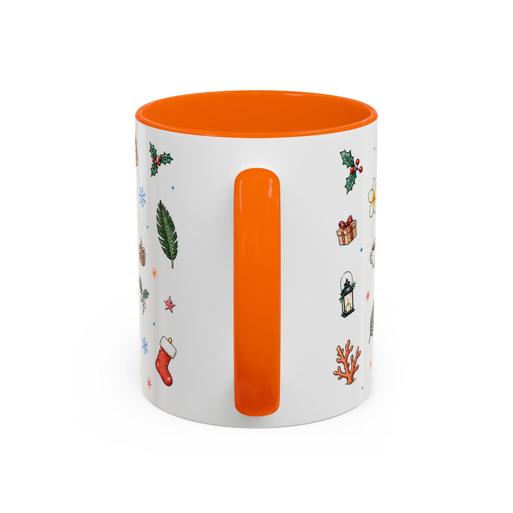 Honolulu Christmas Mug | Watercolor City Souvenir | Ceramic Coffee Cup (11oz 15oz)