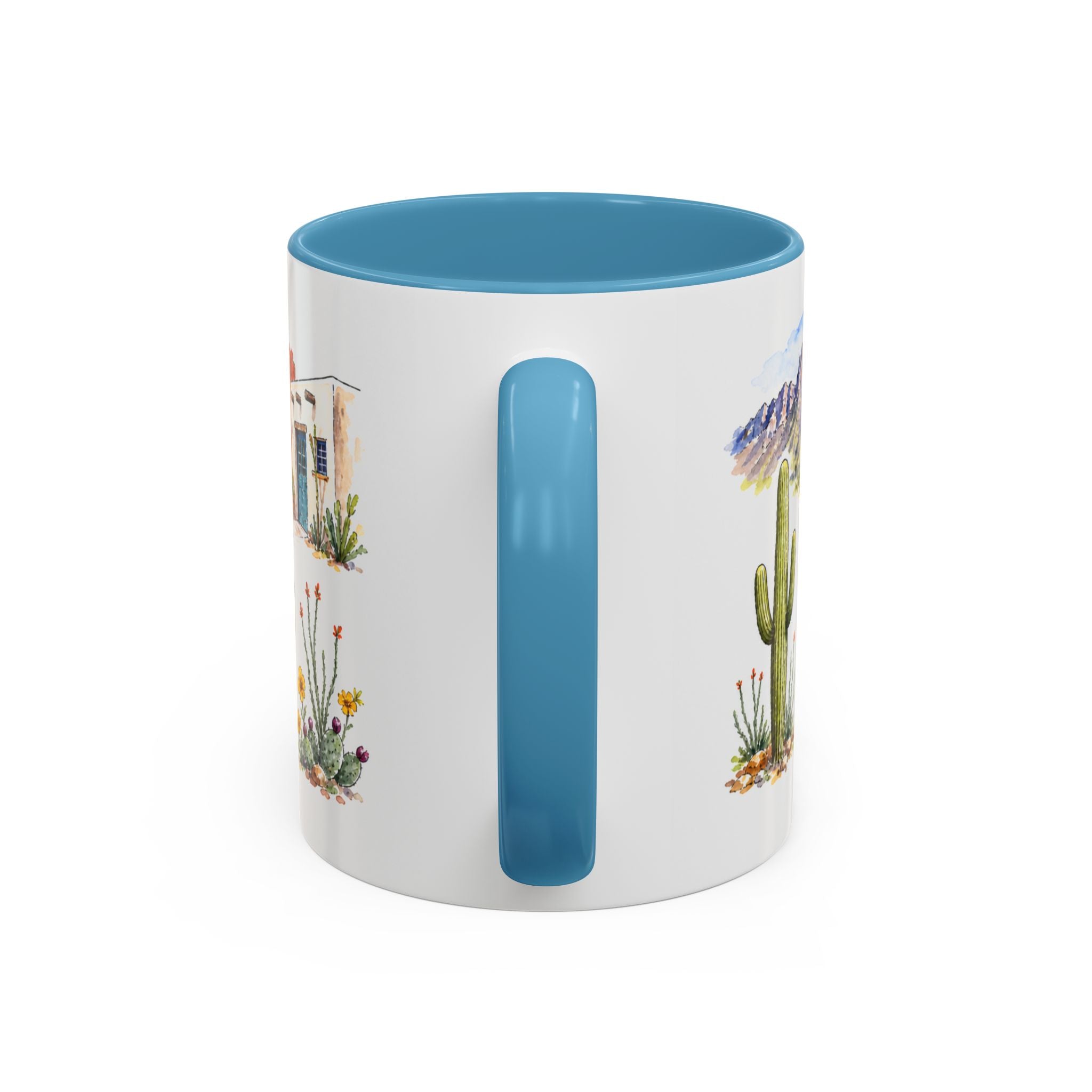 Tucson Illustrated Travel Mug | City Souvenir Accent Coffee Mug | 11oz 15oz Ceramic Cup