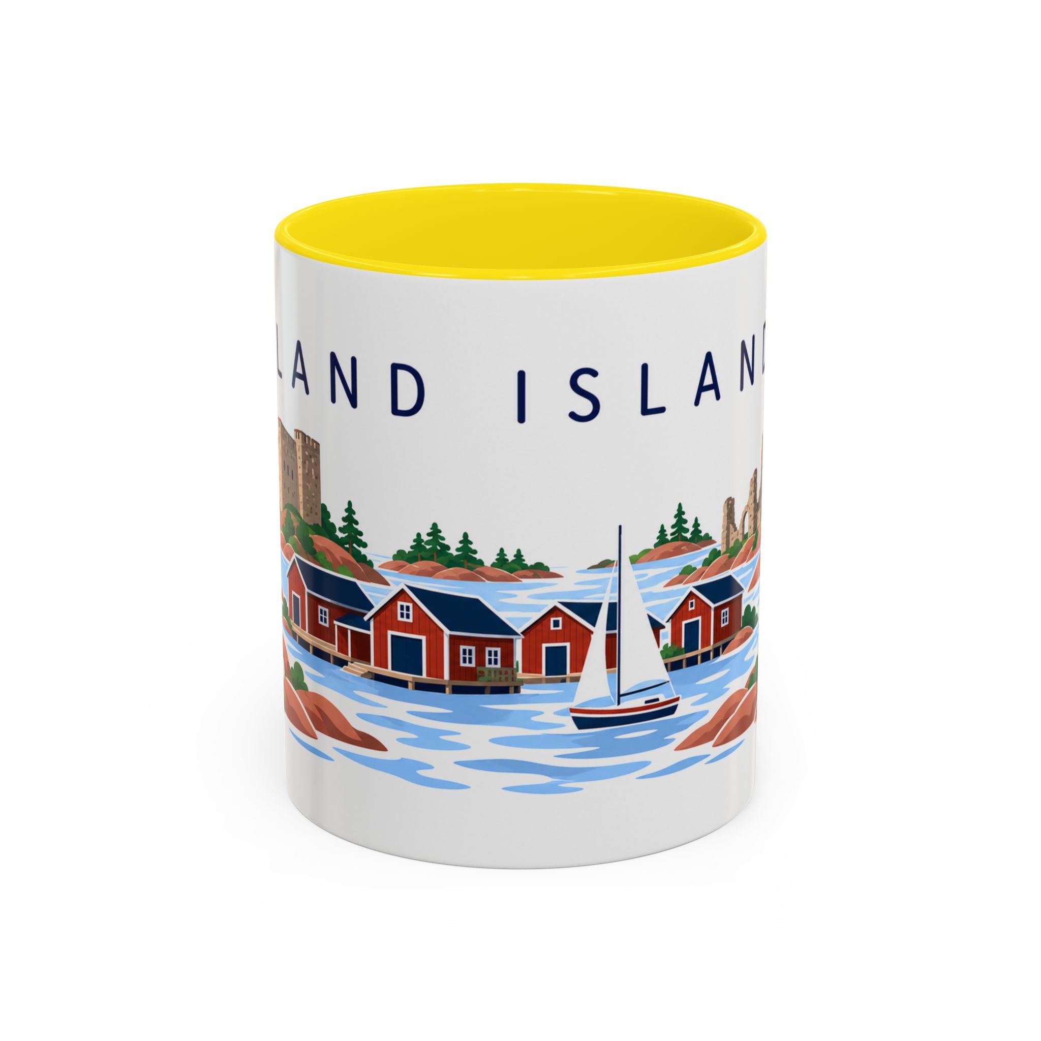 Åland Islands Coffee Mug | Travel Souvenir Accent Mug | Country Gift Ceramic Cup 11oz 15oz
