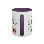Chiang Mai Coffee Mug | Postage Stamp Collage Mug | Travel Souvenir Accent Cup 11oz 15oz