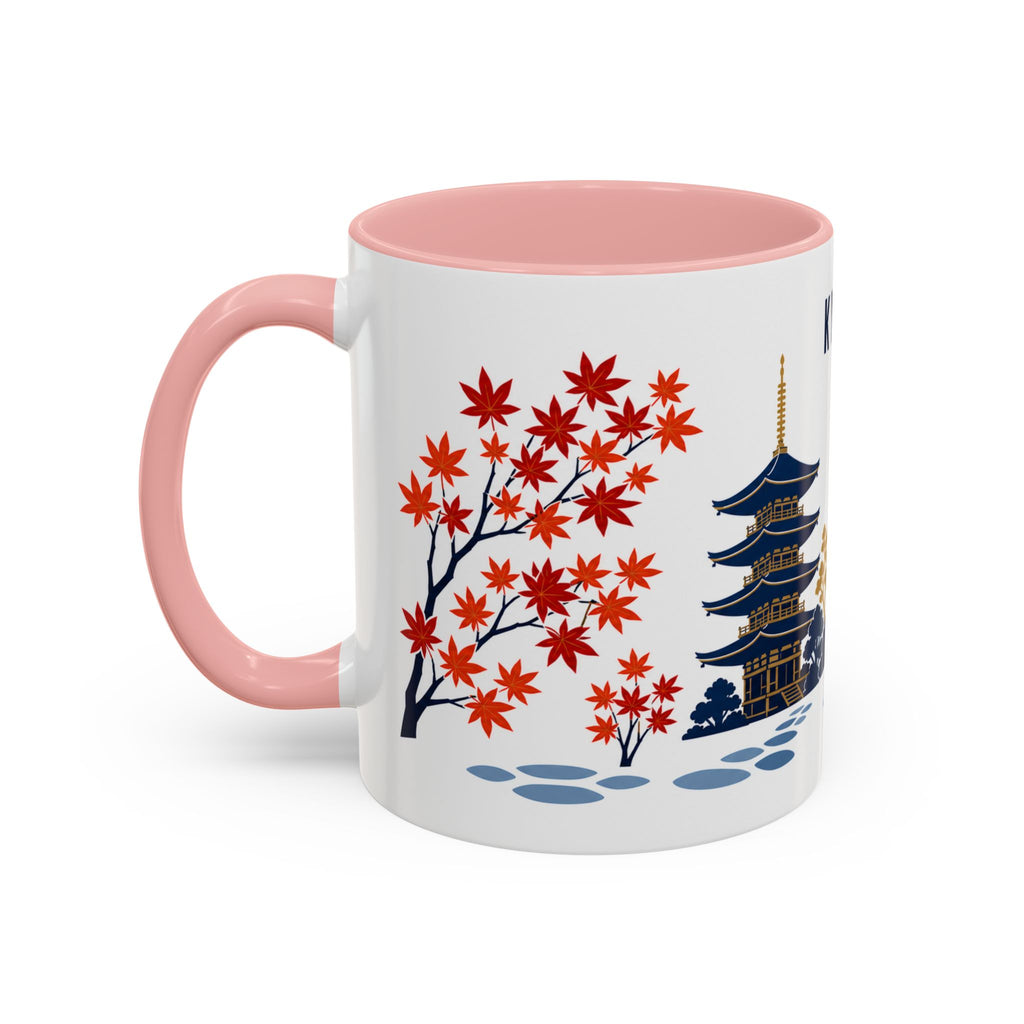 Kyoto Coffee Mug | Japan Travel Souvenir | Porcelain Decal City Gift | 11oz 15oz Accent Mug