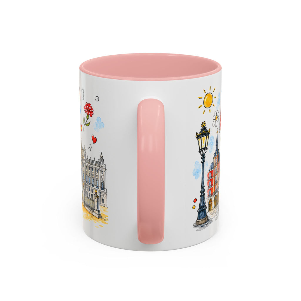 Madrid Travel Mug | European City Souvenir Accent Coffee Mug | 11oz 15oz Ceramic Cup