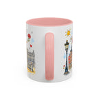 Madrid Travel Mug | European City Souvenir Accent Coffee Mug | 11oz 15oz Ceramic Cup