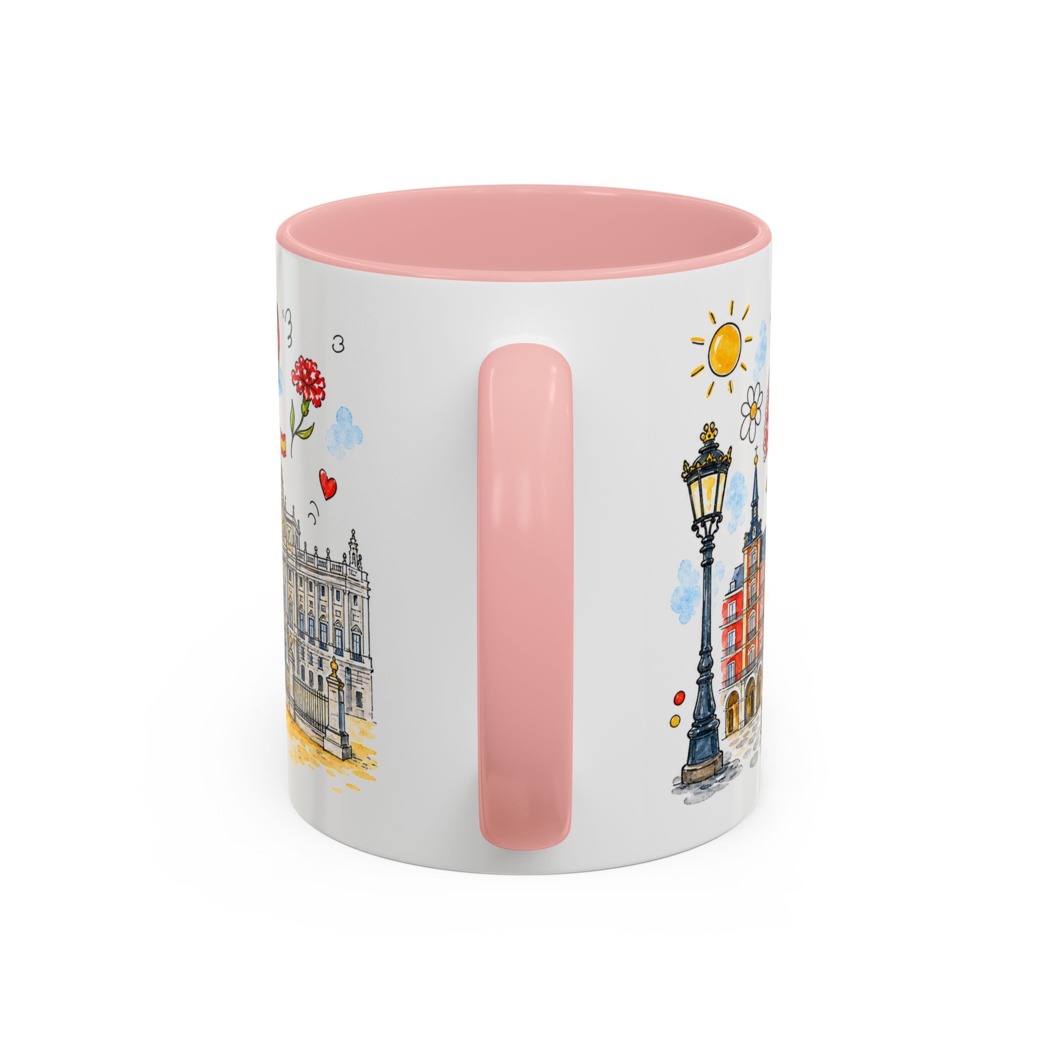 Madrid Travel Mug | European City Souvenir Accent Coffee Mug | 11oz 15oz Ceramic Cup