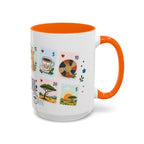 Nairobi Coffee Mug | Postage Stamp Collage Mug | Travel Souvenir Accent Cup 11oz 15oz