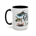 Galapagos Islands Coffee Mug | Travel Destination Souvenir Gift | Accent Color Ceramic 11oz 15oz