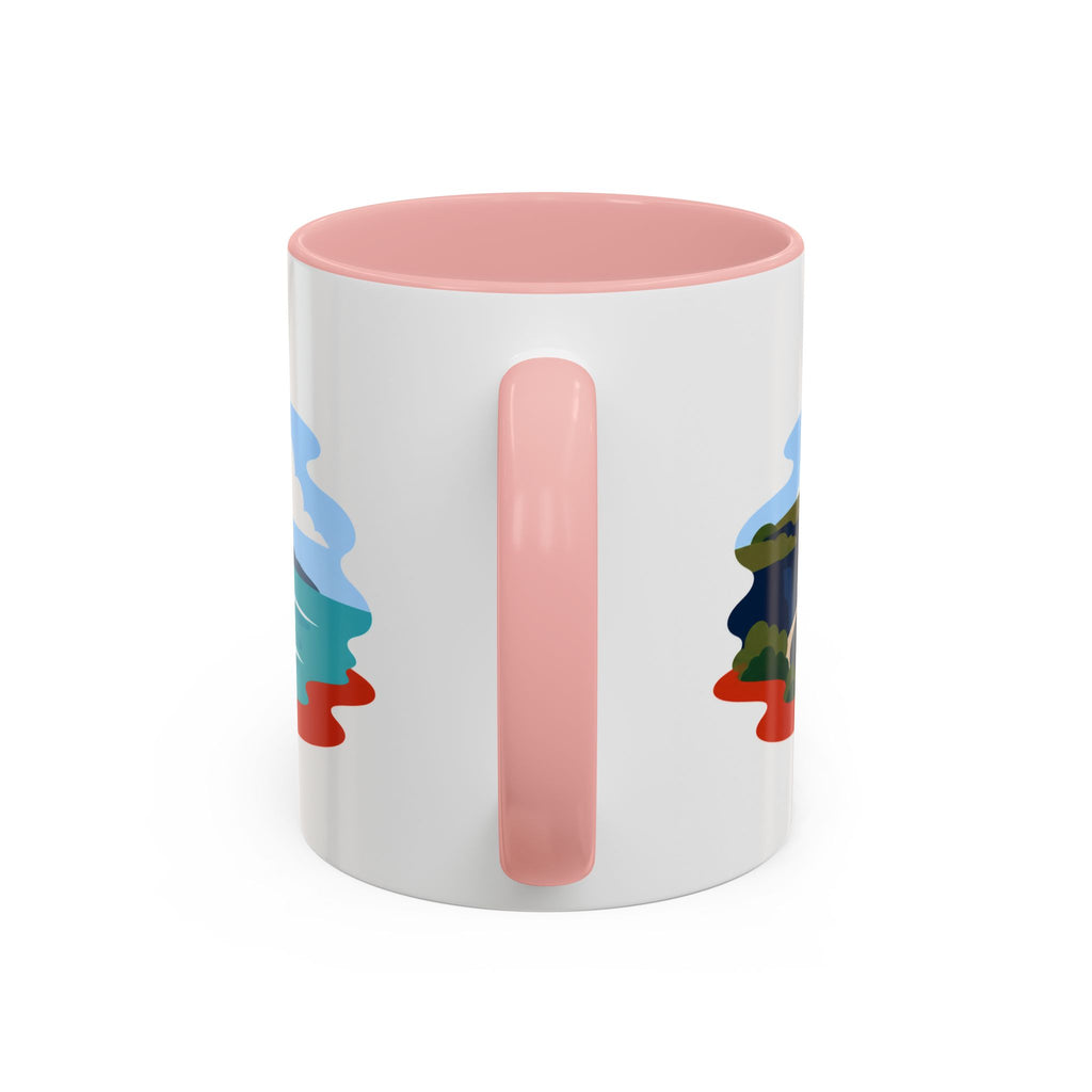 Great Ocean Road Coffee Mug | Travel Destination Souvenir Gift | Accent Color Ceramic 11oz 15oz