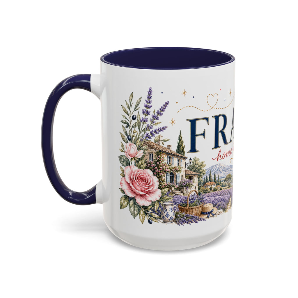 France Home Country Mug | Moving Away Gift | Long Distance Friendship | 11 oz 15 oz Accent Mug