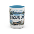 Khuvsgul Lake Mug, Mongolia Travel Souvenir, Bucket List Gift, Accent Ceramic Coffee Mug 11oz 15oz