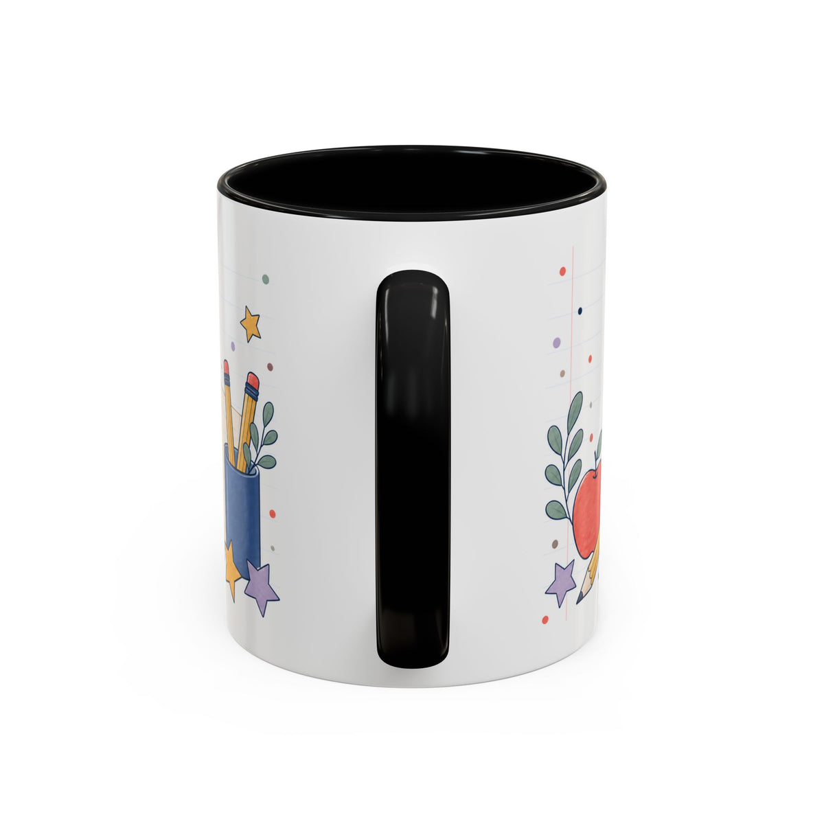 Personalized Teacher Mug | Custom Name Notebook Coffee Cup | Back to School Gift 11oz 15oz