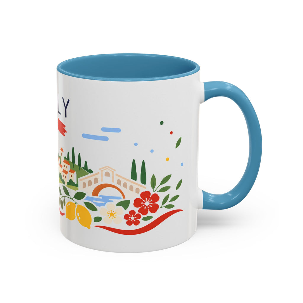 Italy Coffee Mug | Travel Souvenir Accent Mug | Country Gift Ceramic Cup 11oz 15oz