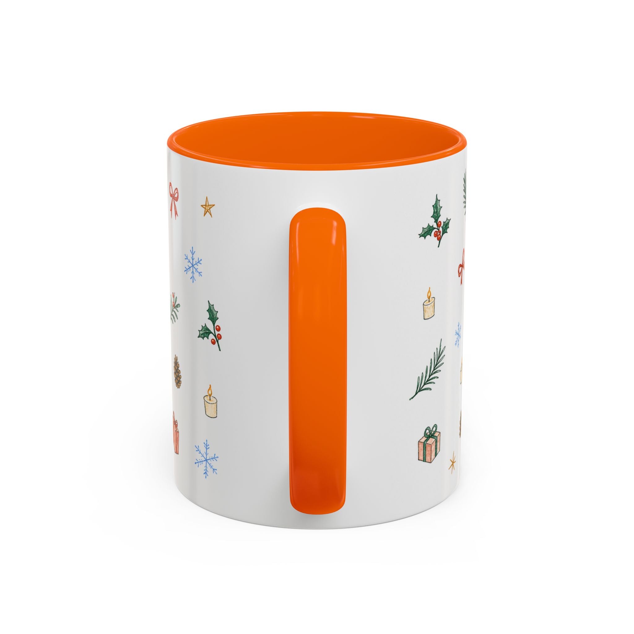 Seattle Christmas Mug | Watercolor Travel Souvenir | Holiday Gift | Accent Ceramic Coffee Cup 11oz 15oz