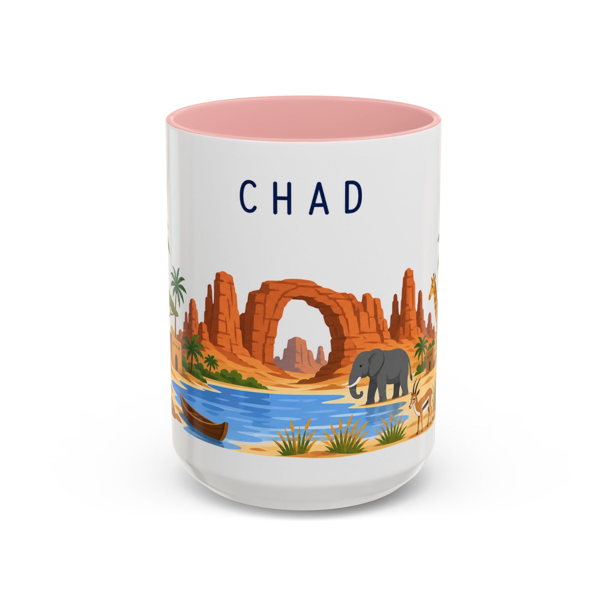 Chad Coffee Mug | Travel Souvenir Accent Mug | Country Gift Ceramic Cup 11oz 15oz