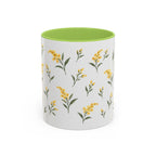 Kentucky Goldenrod Mug, State Flower Floral Coffee Cup, 11oz Botanical Gift