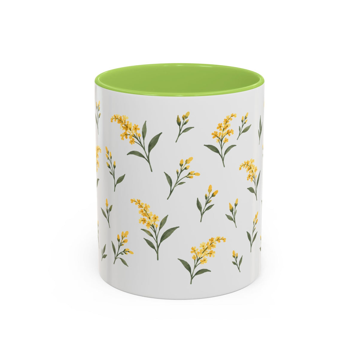 Kentucky Goldenrod Mug, State Flower Floral Coffee Cup, 11oz Botanical Gift