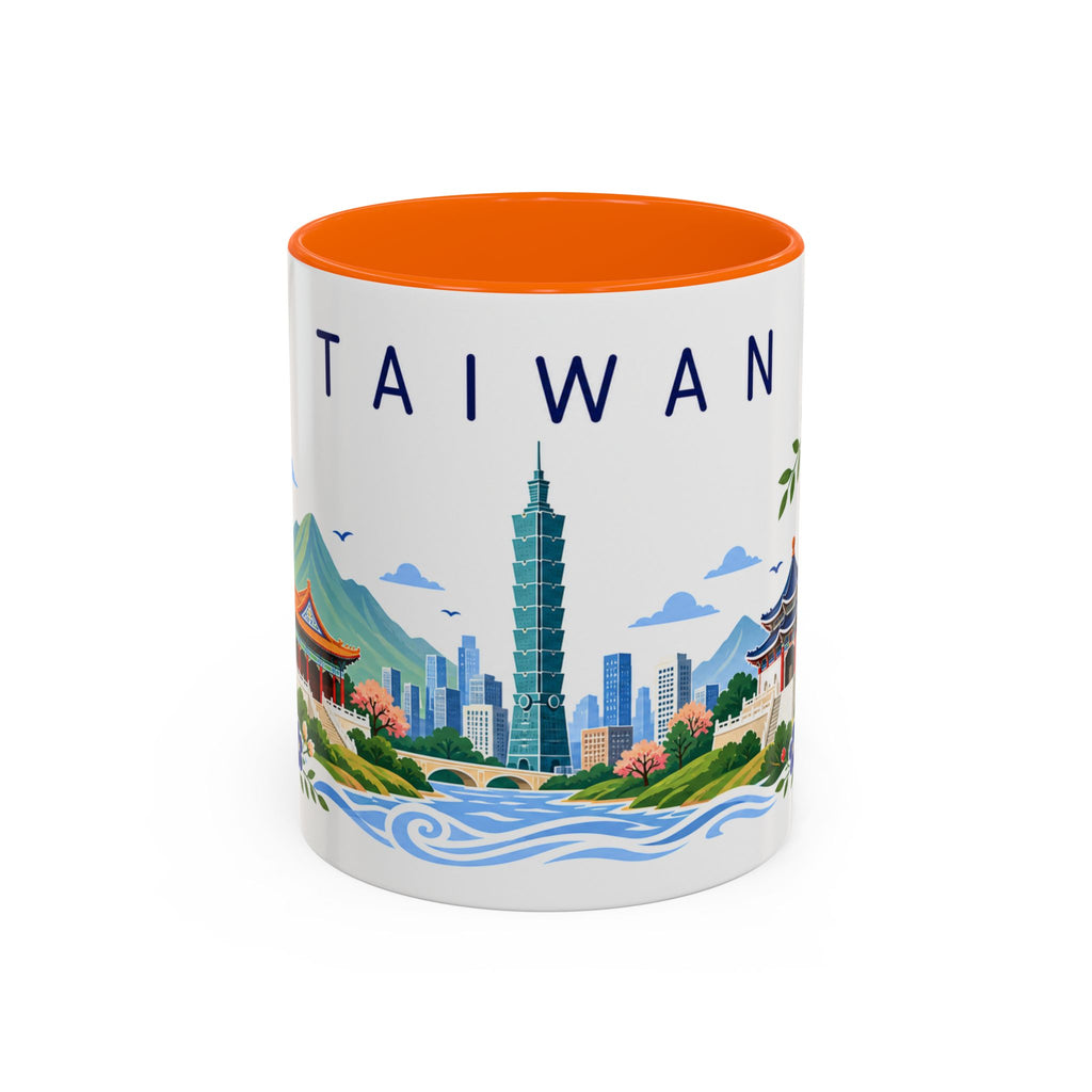 Taiwan Coffee Mug | Travel Souvenir Accent Mug | Place Gift Ceramic Cup 11oz 15oz