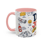 Dad Jokes Sorry Not Sorry Coffee Mug | Father's Day Gift for Dad | Accent Color Ceramic 11oz 15oz