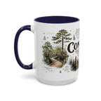 Congaree National Park Coffee Mug | South Carolina Forest Floodplain Gift | Accent Color Ceramic 11oz 15oz